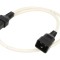 Cablu IEC C19-C20 1m cu blocare alb