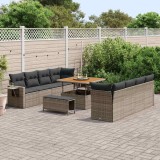 Cumpara ieftin Set de canapele pentru grădină 11 pcs Gri 100 x 100 x 71 cm