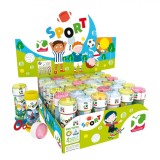 Jucărie Baloane de Săpun, Dulcop, Sport, Capacitate 60ml, Multicolor, Set 36 Bucăți, Oem