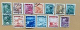 Austria 1947-1953 Seria Peisaje Alpine și Monumente Naționale Landschaften Lot 12 Valori Ștampilate - OREF1