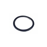Husa volan din imitatie de piele marime M culoare negru cusatura gri deschis Cod: FX61 Automotive TrustedCars