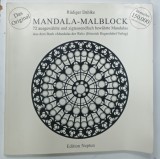MANDALA - MALBLOCK ( BLOC DE COLORAT CU MANDALE ) von RUDIGER DAHLKE * TEXT IN LIMBA GERMANA , * CARTE DE COLORAT PENTRU ADULTI