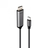 Cablu Bidirectional USB Type C la DisplayPort 8K60Hz/4K144Hz 1m, Lindy L43503