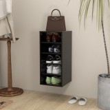 vidaXL Pantofar, negru, 31,5x35x70 cm, PAL