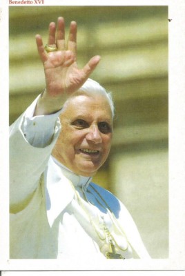 (A) carte postala-Papa Benedict al XVI-lea ff rara foto
