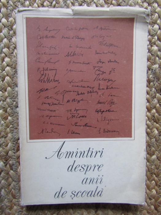 Amintiri despre anii de scoala