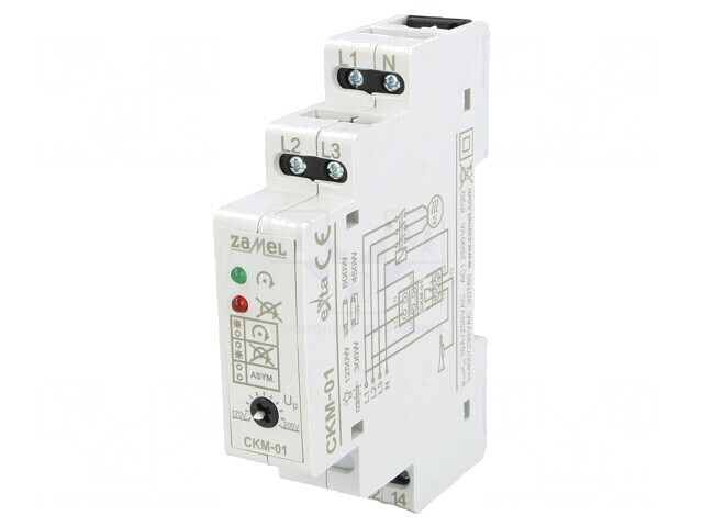 Releu Monitorizare Tensiune Șină DIN SPDT CKM-01