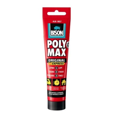 BISON Poly Max Original Express alb MS polimer165g, PMOA165 foto