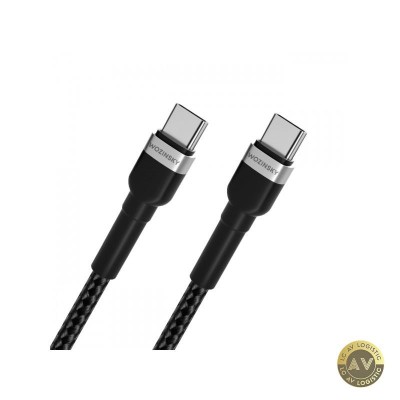 Cablu Date si Incarcare USB-C - USB-C WZK WNBCC2 65W 2m Negru foto