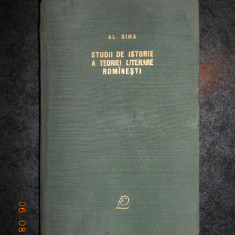 ALEXANDRU DIMA - STUDII DE ISTORIE A TEORIEI LITERARE ROMANESTI (1962)