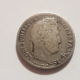 Franța 1/2 francs / franc 1841 B / Rouen argint Philippe l, Europa