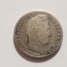 Franța 1/2 francs / franc 1841 B / Rouen argint Philippe l