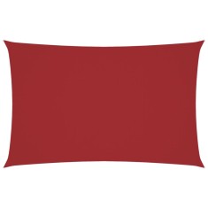 Parasolar, rosu, 4x7 m, tesatura oxford, dreptunghiular