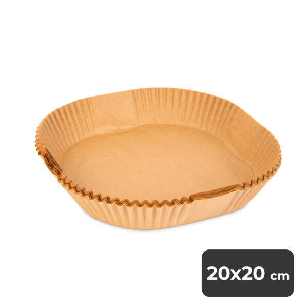 H&acirc;rtie de copt pentru friteuză cu aer - pentru friteuză fără ulei - pătrat - 20 cm - 50 buc / pachet