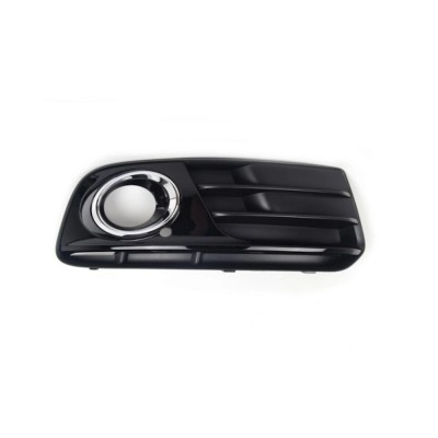 Grila bara fata AUDI Q5 (8R), 06.2012-09.2016, partea Dreapta, negru, satin; gauri proiectoare foto
