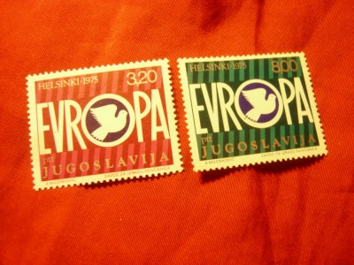Serie Iugoslavia Europa CEPT 1975 , 2 valori foto