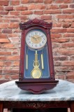 Ceas rustic de perete cu pendul 66 cm
