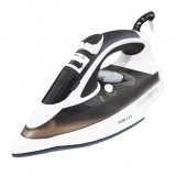 Fier de calcat Sokany 2200 W, Auto-Curatare, Talpa ceramica, Anti-calc, Anti-picurare, Negru