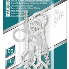 TOTAL - SET DIBLURI CU SURUBURI CU OCHI INCHIS 5.0X75MM - DIBLU - 8X40MM - 6BUC PowerTool TopQuality