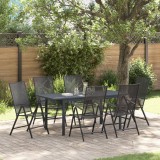 VidaXL Set de dining pentru grădină 7 pcs Antracit Dimensiune completă