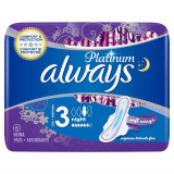 Absorbante Always Platinum Ultra Night, 6 bucati, P&amp;G