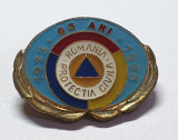 Insigna veche de colectie 65 ani Romania - PROTECTIA CIVILA