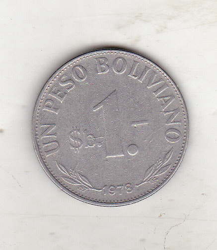 bnk mnd Bolivia 1 boliviano 1978
