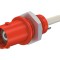 Conector BNC soclu roșu cu șurub