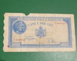 Bancnota 5000 lei 2 mai 1944 serie 0699129