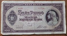 100 pengo 1945, Ungaria foto