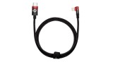 Cablu Baseus USB-C la Lightning MVP 20W, 1m, Negru/Rosu, Incarcare Rapida, Transfer Date 480Mbps, iPhone/iPad