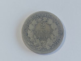 Moneda argint 2 francs 1871 K Franta(Y26), Europa