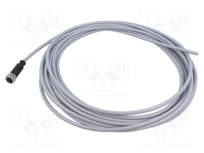 Conector M12 mufă mamă 5 pini drept cu cablu 7,5m HARTING PVC cod A DeviceNet/CANopen foto