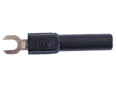 Mufă tip furcă 4mm 60VDC 36A neagră