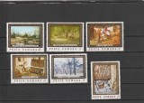 ROMANIA 1987 LP 1177 REPRODUCERI DE ARTA DIN MUZEUL NATIONAL BUCURESTI SERIE MNH NESTAMPILATA