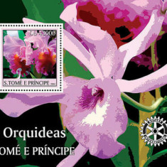 SAO TOME PRINCIPE 2004, Flora, Orhidee, serie neuzata, MNH