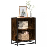 VidaXL Bibliotecă, stejar fumuriu, 60x35x76 cm, lemn prelucrat