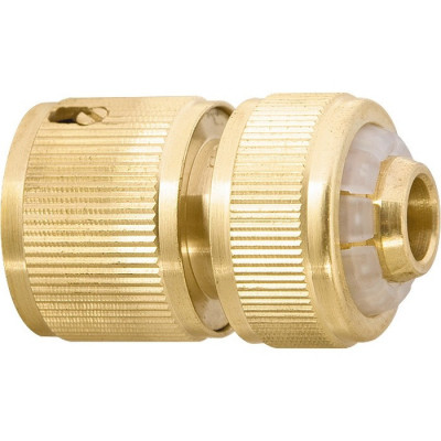 Conector Din Alama Detasabil Pentru Furtun 1/2 Aquastop Palisad 662408 foto