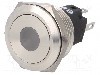 Intrerupator anti-vandalism, ON-(ON), &Oslash;22mm, EAO, 82-6151.1234