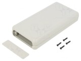 Carcasă cu panou gri deschis 70x135x24mm