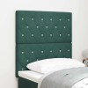VidaXL Tăblie LED cu lumini cu bandă LED Verde &icirc;nchis 80 cm Catifea 3338345