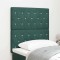 vidaXL Tăblie LED cu lumini cu bandă LED Verde &icirc;nchis 80 cm Catifea 3338345