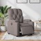 Gossi fotoliu rabatabil electric, gri taupe, material textil