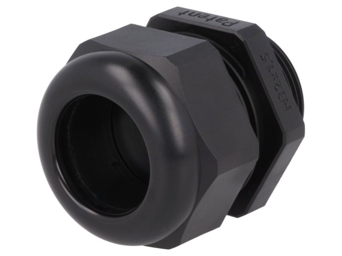 Conector cablu M32 IP68 termoplast negru
