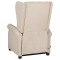 Fotoliu rabatabil, crem, material textil - 3