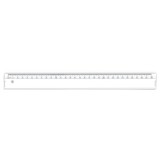 Rigla transparenta, gradatie in cm, lungime 30 cm