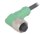 Cablu de Conectare M12 4P 10m &icirc;n Unghi 250VAC 4A