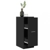 Dulap Farmacie Gossi Negru 30x41x77.5 cm Lemn Prelucrat, 2 Sertare, Depozitare Hol, Baie, Birou