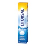 Litorsal cu aroma de menta si lamaie, 24 comprimate efervescente, Zdrovit