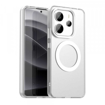 Husa MagSafe pentru Xiaomi Redmi Note 14 4G (Standard), Techsuit, CandyCase, Alba foto